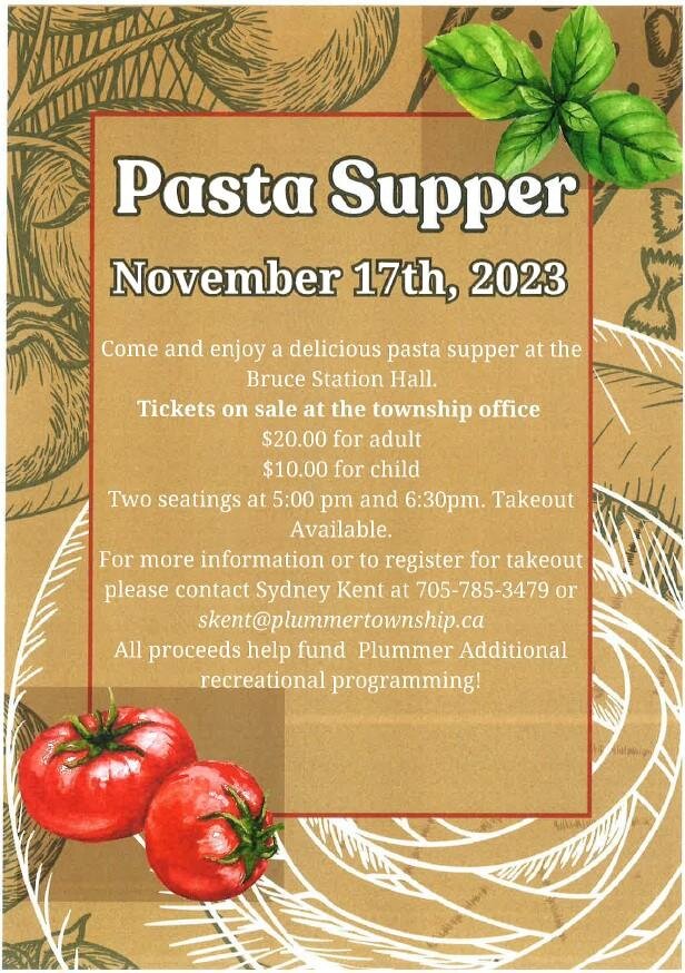 Pasta Supper - November 17