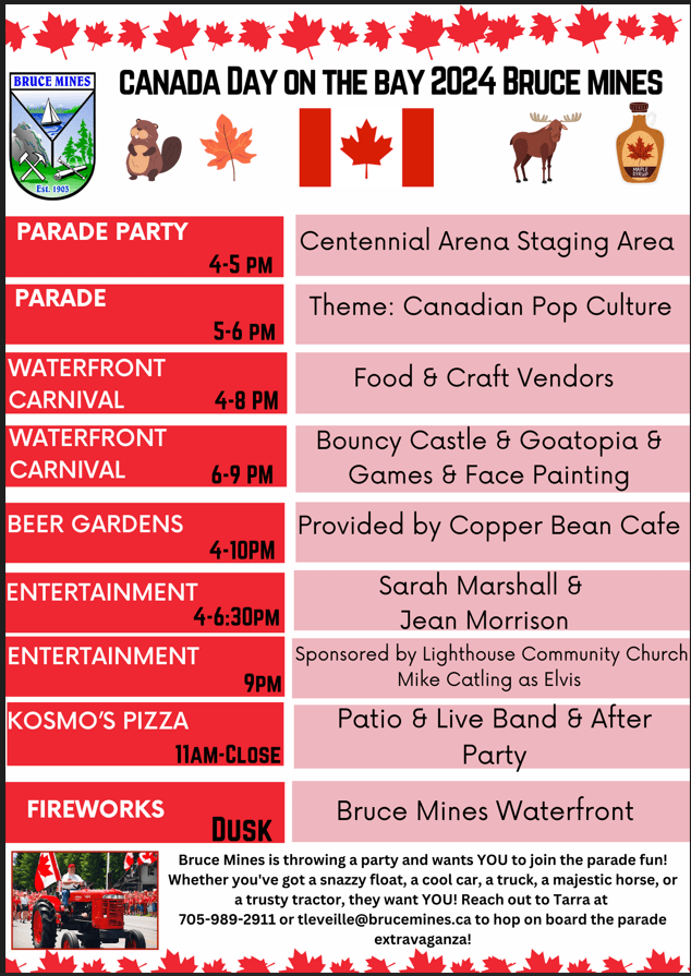 Canada Day Celebrations! - July 1
